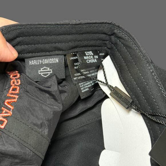 Harley-Davidson Screamin’ Eagle Snapback Hat Black Orange 97605-24VM - Picture 5 of 7